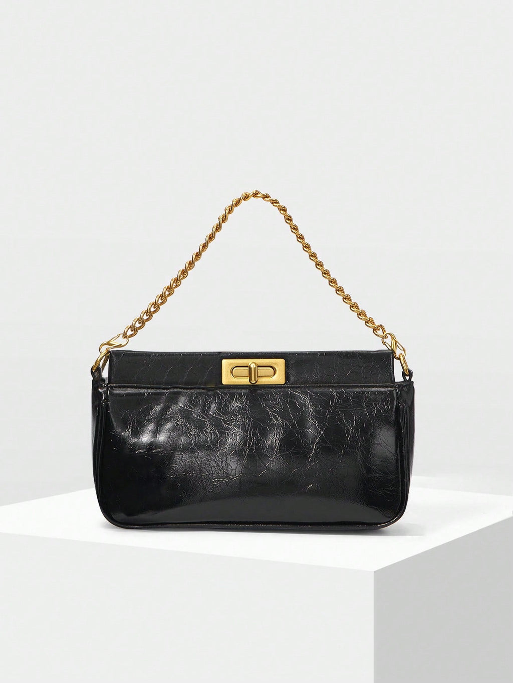 Bolsa de Ombro Feminina Pequena com Corrente