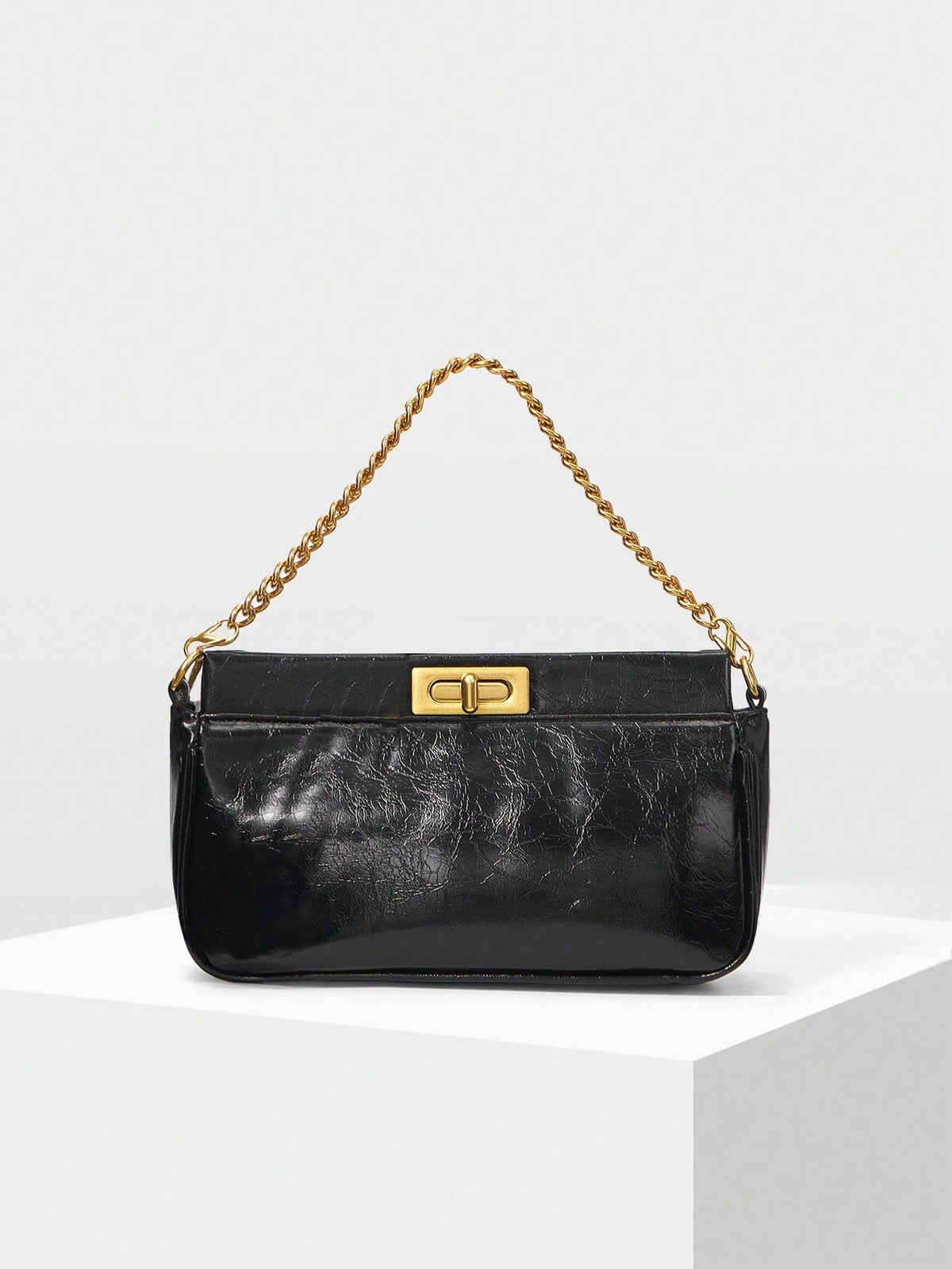 Bolsa de Ombro Feminina Pequena com Corrente