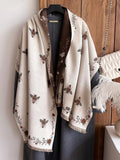 Cachecol Feminino Elegante Estampa Abelha
