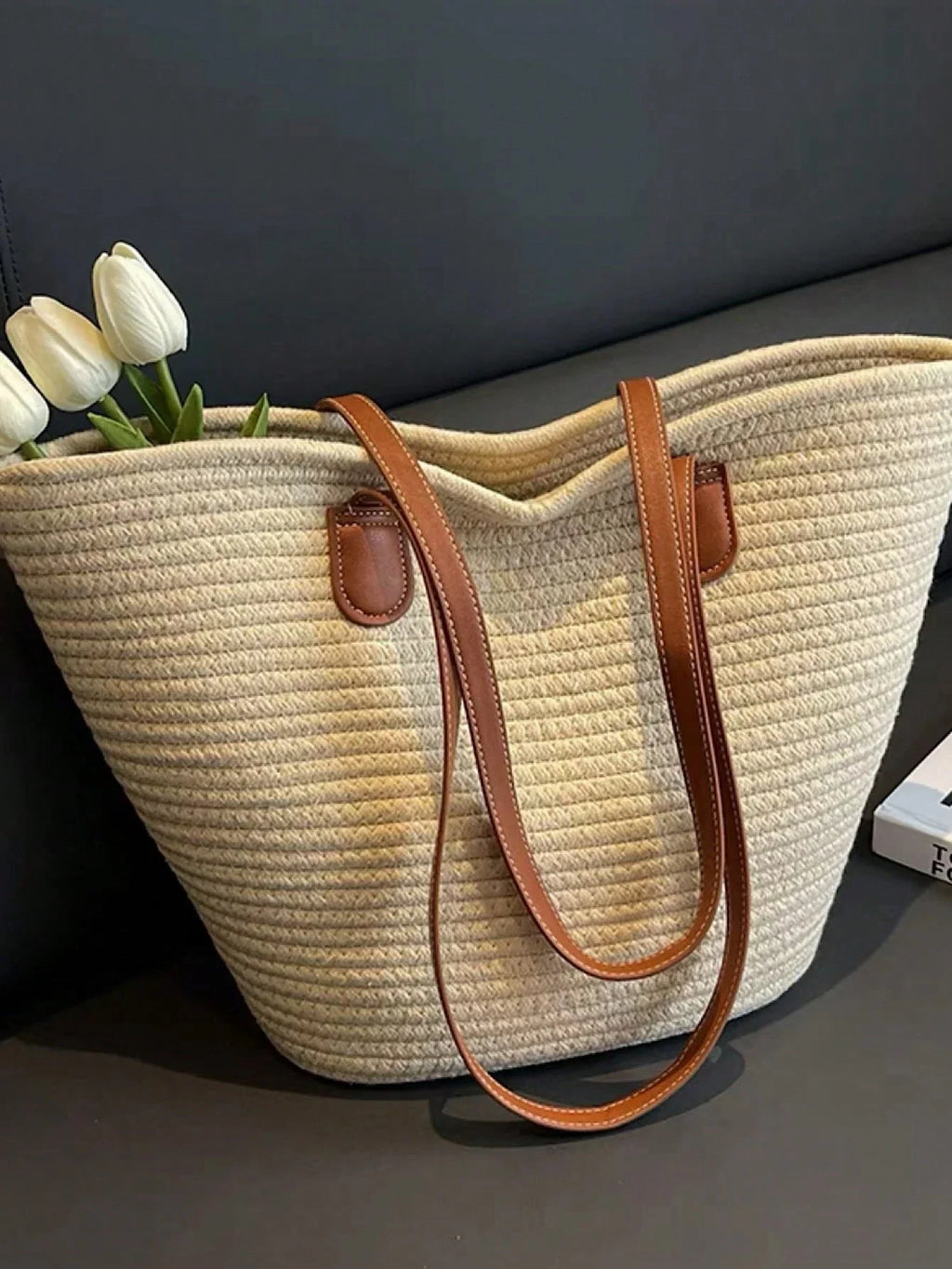 Bolsa de Praia Grande Forrada com Zíper