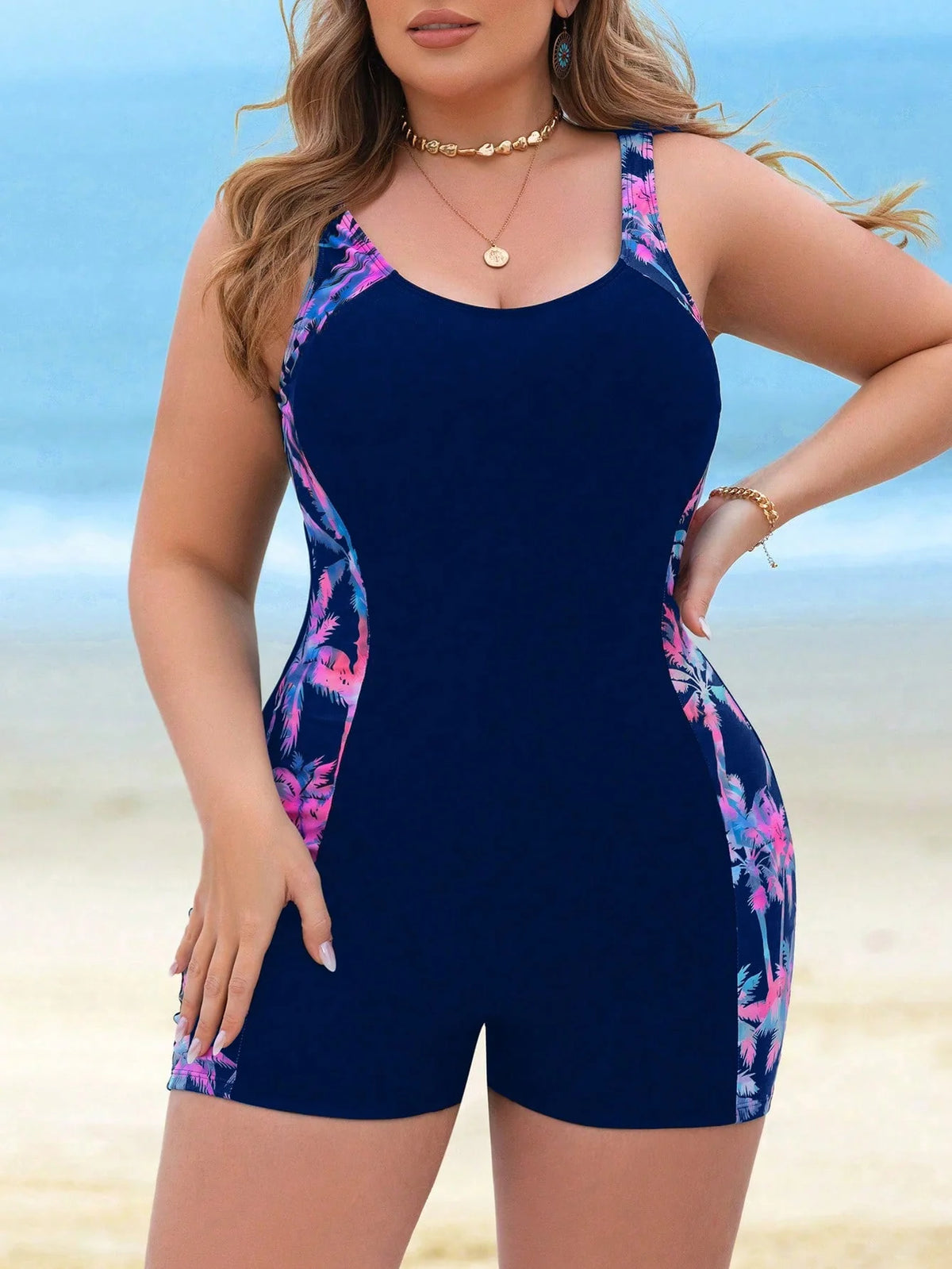 Maiô Feminino com Short Plus Size