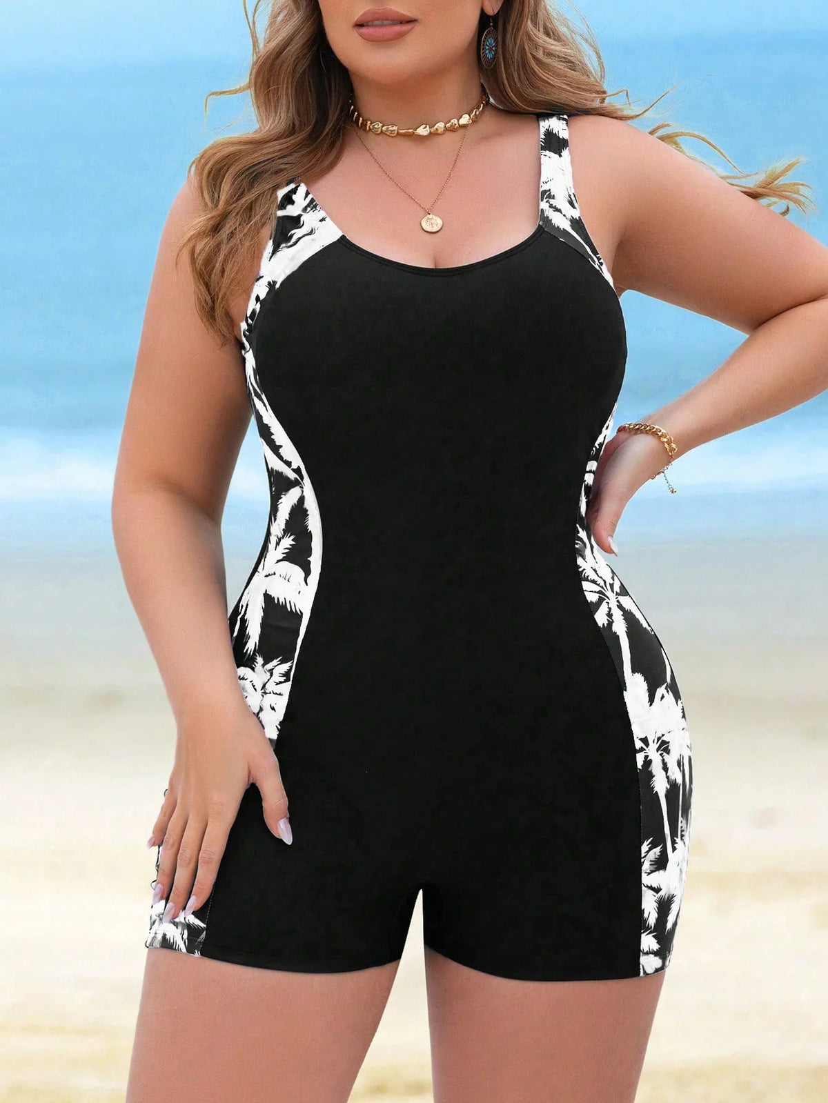 Maiô Feminino com Short Plus Size