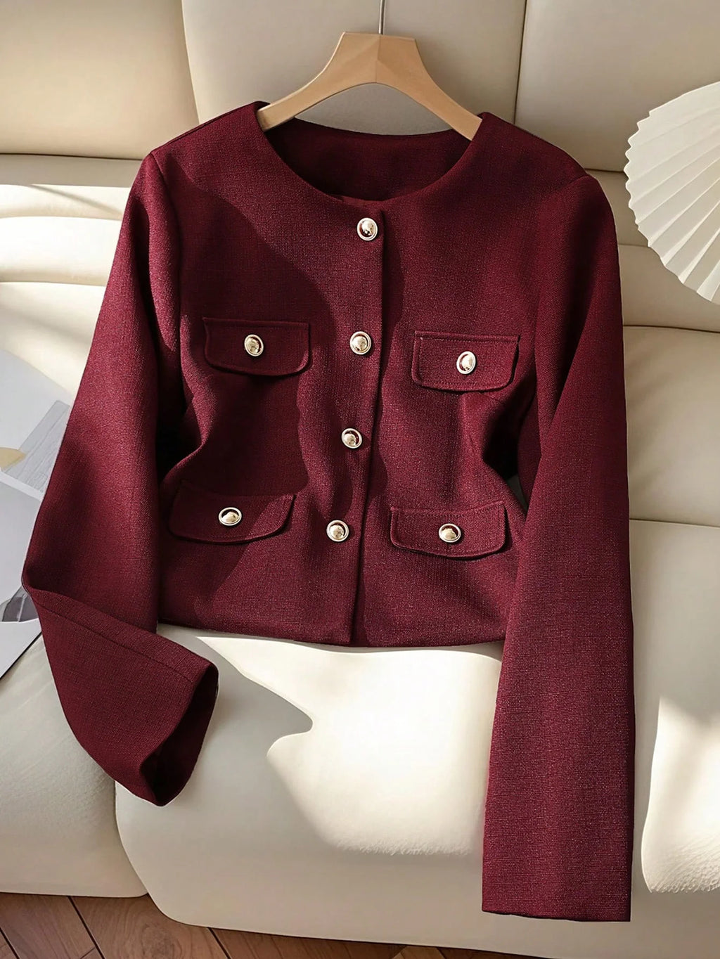 Jaqueta Bomber Feminina Curta Elegante