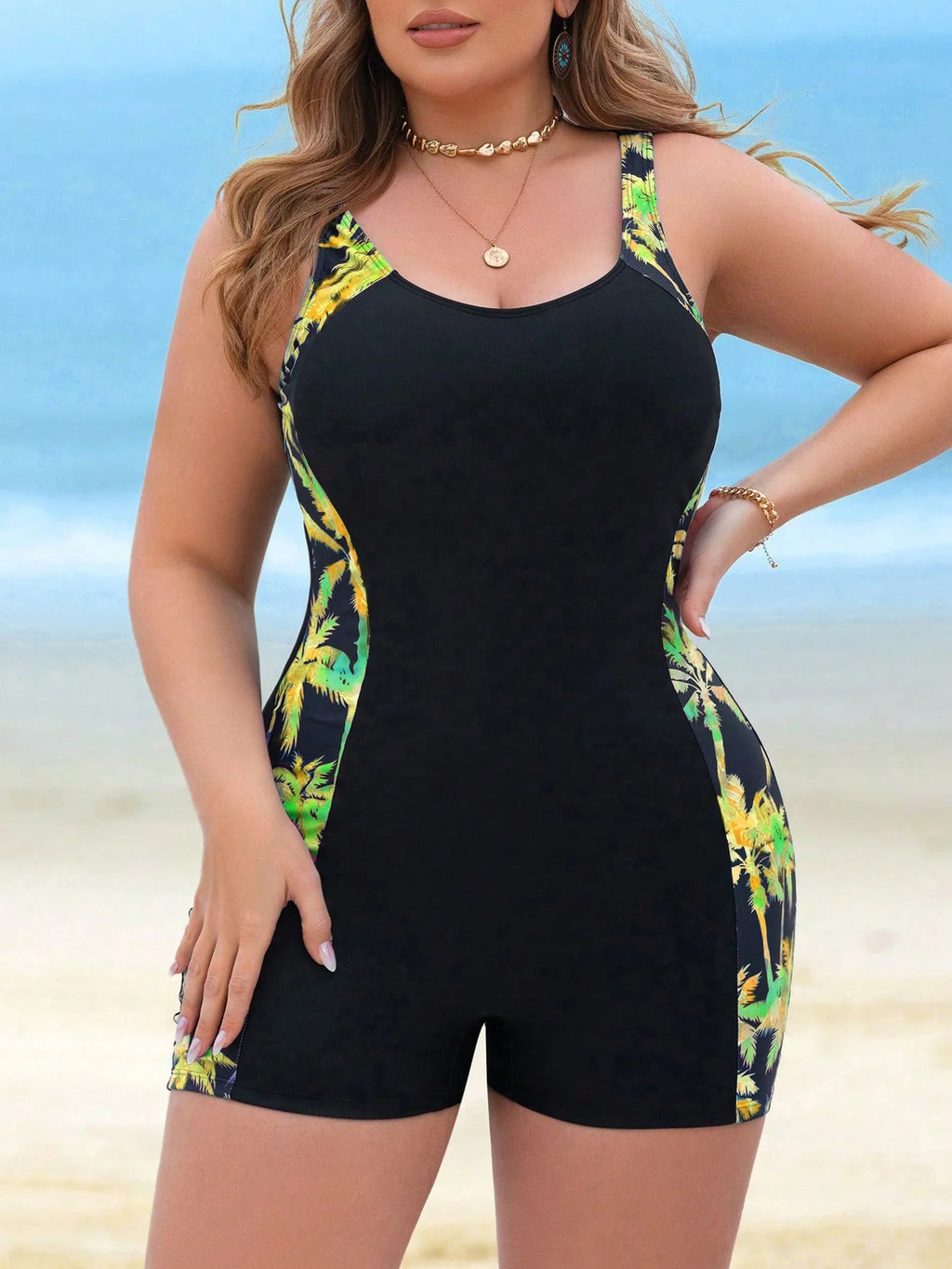 Maiô Feminino com Short Plus Size