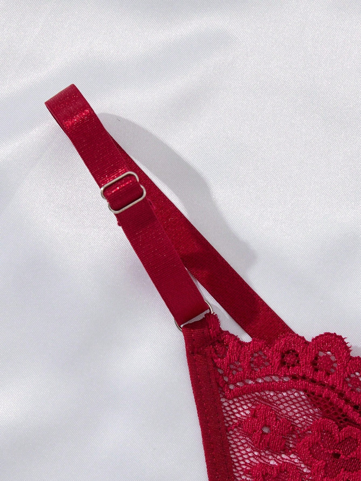 Conjunto Camisola Feminina Sensual com Renda e Calcinha Fio Dental