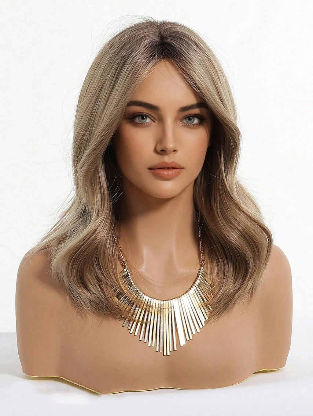 Peruca Feminina Cabelo Médio Corte em V