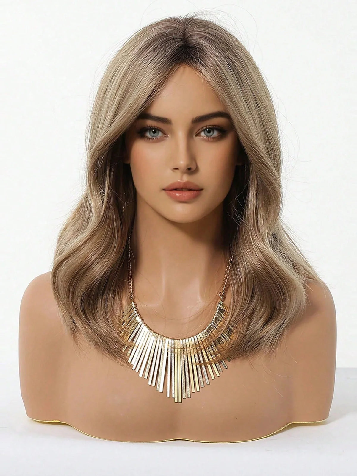 Peruca Feminina Cabelo Médio Corte em V