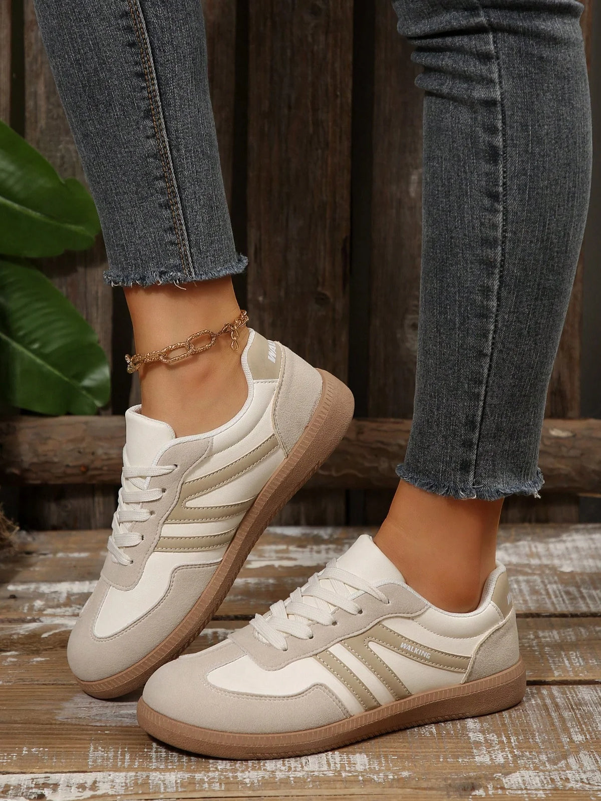 Tênis Feminino Sola Reta Casual com Cadarço
