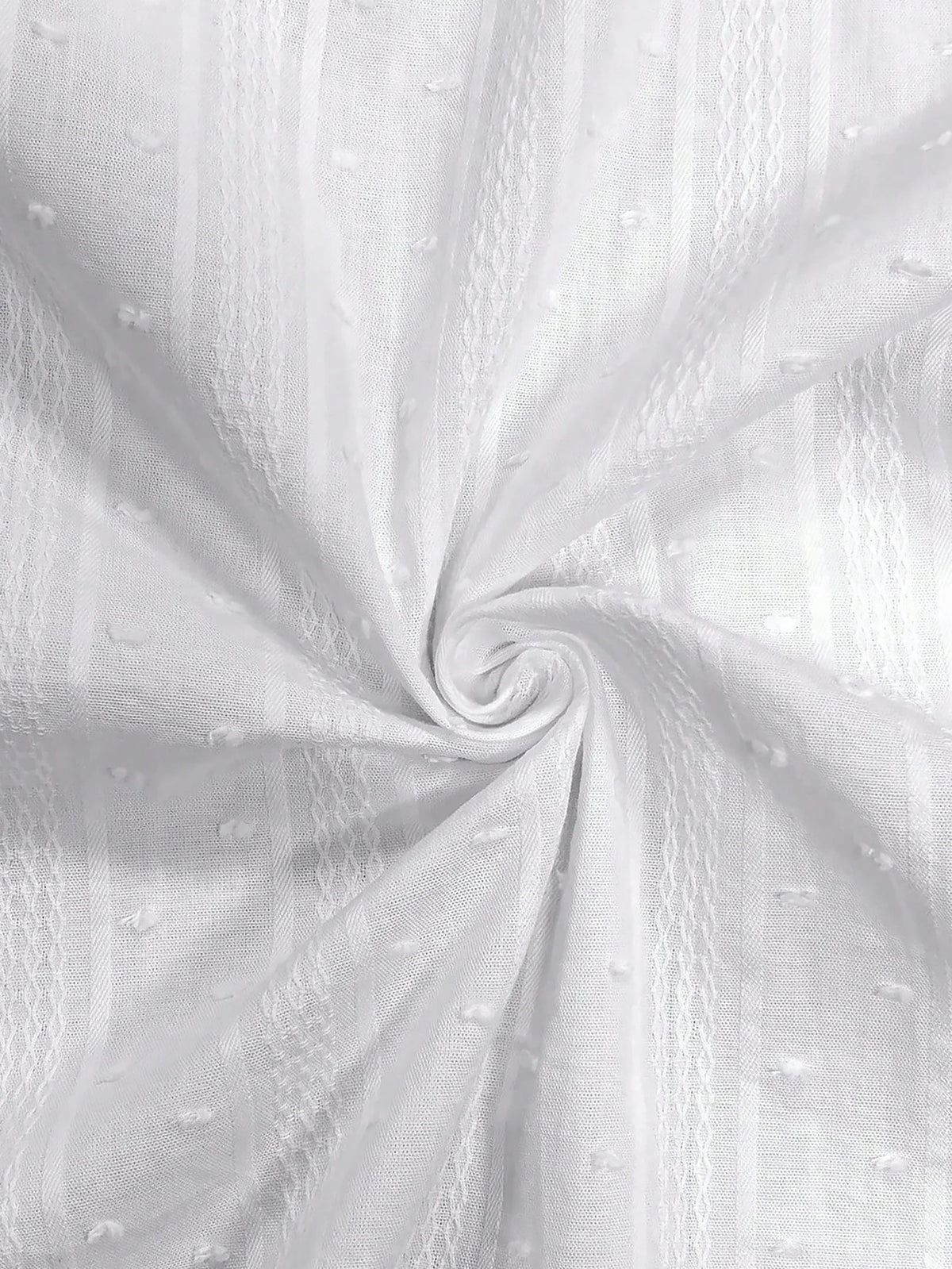 Camisa Feminina Elegante com Laço e Botões Texturizada 100% Algodão