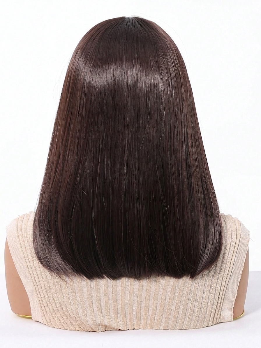 Peruca Feminina Lace Front 13x4 Long Bob Lisa 35cm Fibra Orgânica