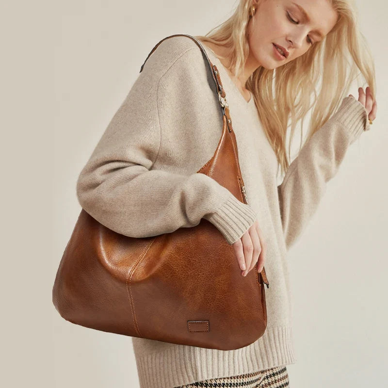Bolsa Grande de Ombro com Vários Bolsos