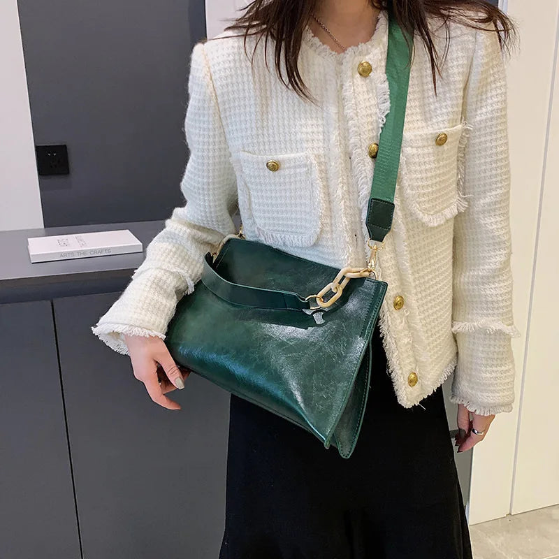 Bolsa Feminina Grande Transversal Tiracolo e de Ombro