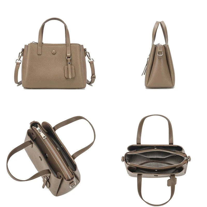 Bolsa Feminina em Couro Legítimo Média Transversal