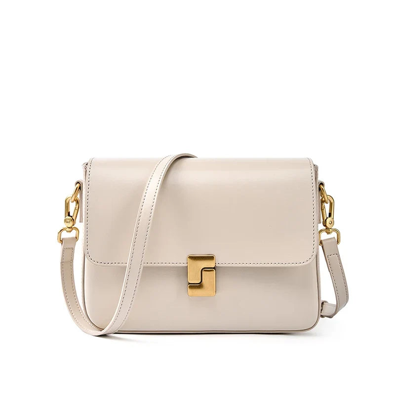 Bolsa Feminina em Couro Legítimo Pequena Transversal Elegante